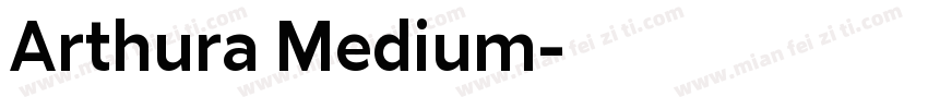 Arthura Medium字体转换